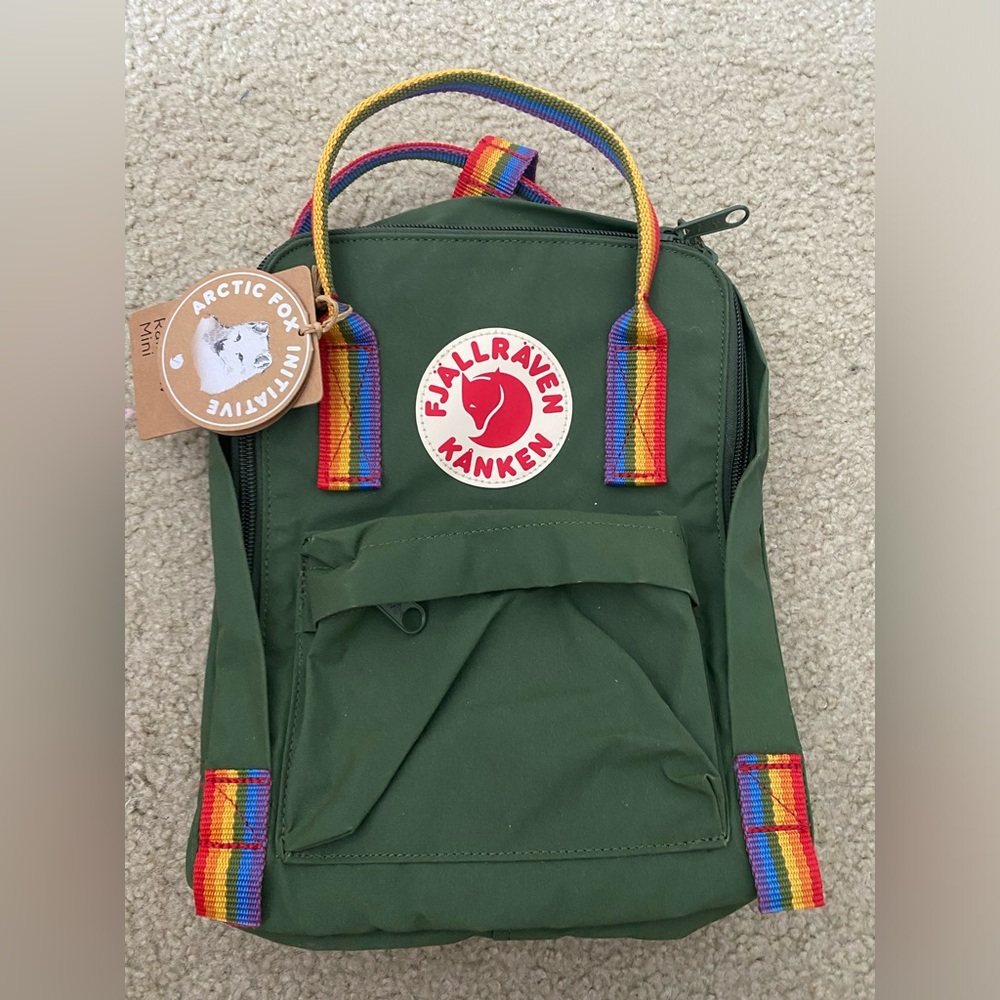 NWT Fjallraven Kanken Rainbow Mini